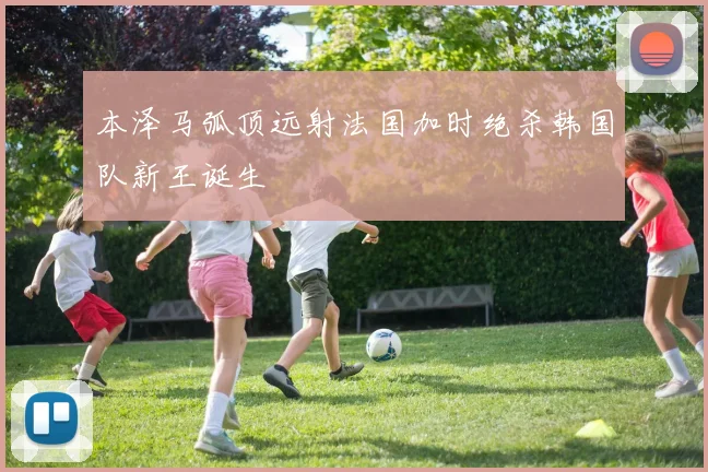 本泽马弧顶远射法国加时绝杀韩国队新王诞生